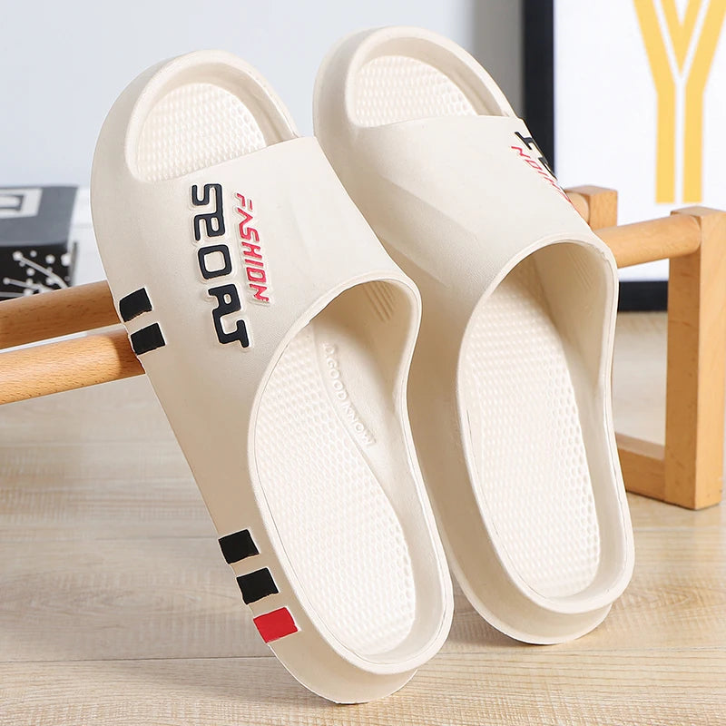 Men’s Summer Slippers – Soft Sole, Non-Slip Sport Style Sandals for Indoor, Outdoor, Beach & Home Use (Couple Wear)