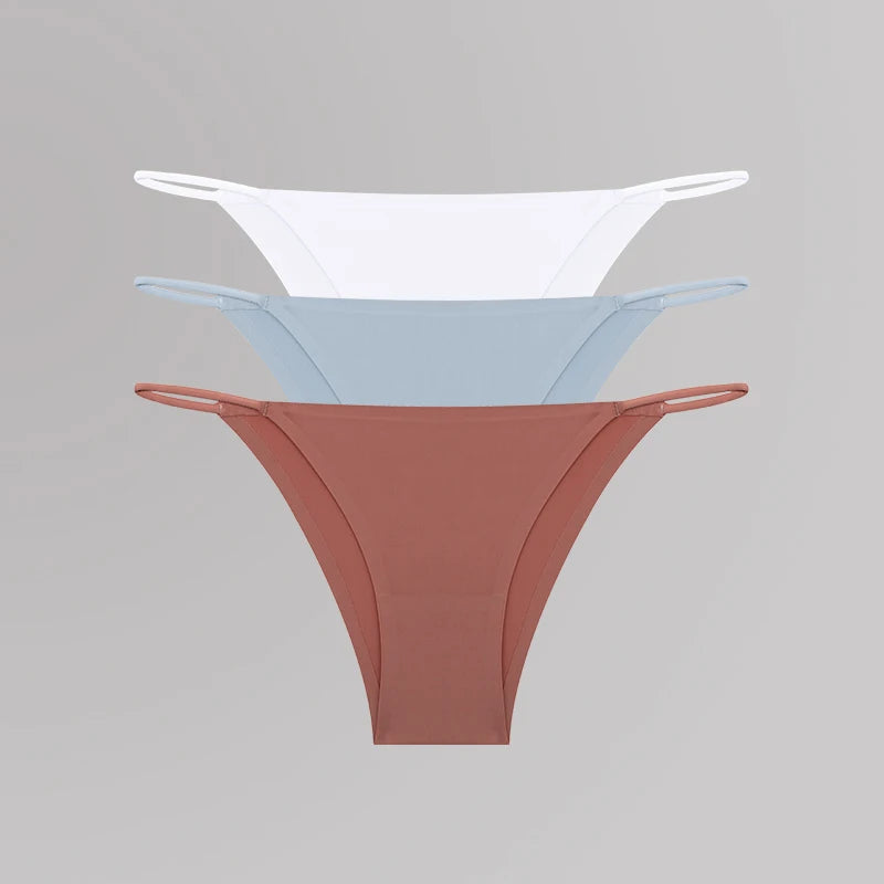 Women's Seamless T-Back Panties – Breathable, Low-Waist, Sexy & Comfy Lingerie