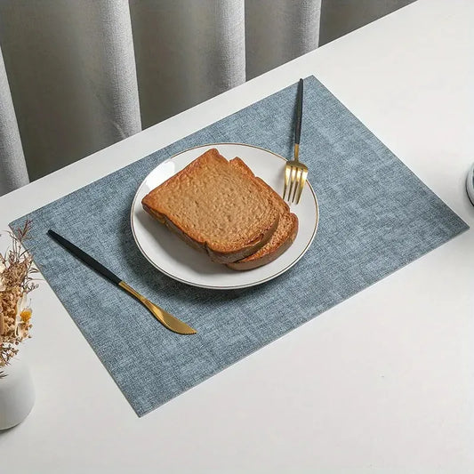 Double-Sided Faux Leather Placemats – Waterproof & Heat-Resistant Nordic Table Mats