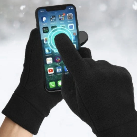 Touchscreen Winter Gloves – Thermal Fleece for Cold Weather Running & Hiking