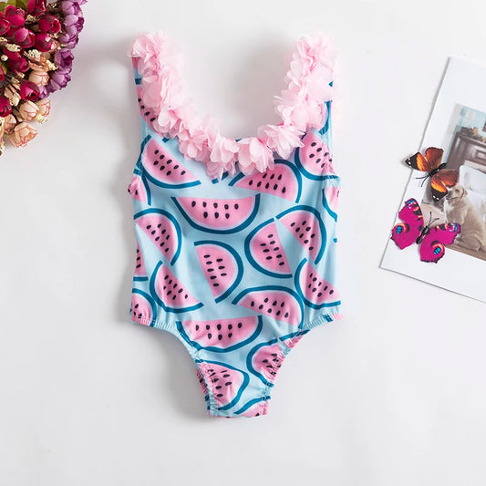 Girls’ 2024 Swimsuit – Toddler & Infant Floral Bikini & One-Piece Swimwear Set
