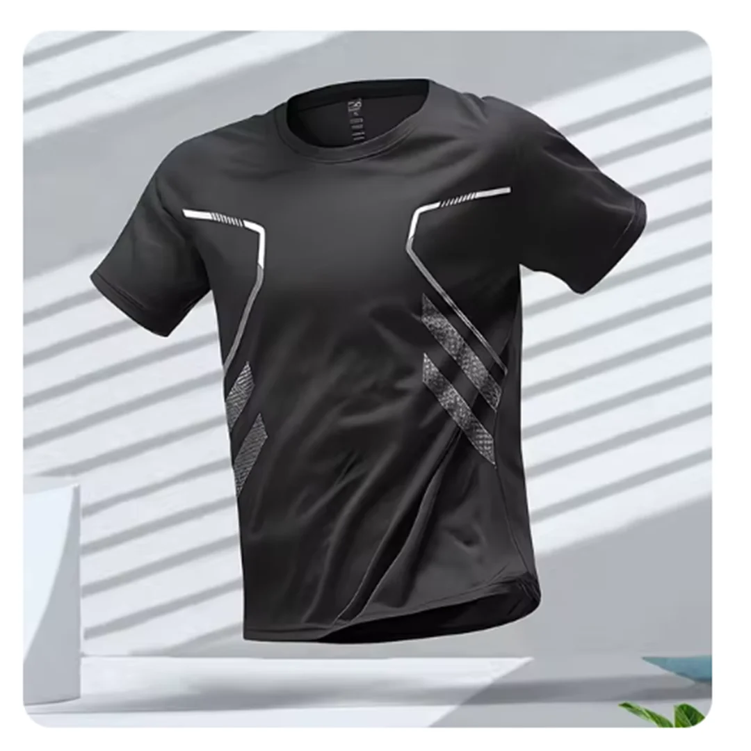 Men's Quick-Dry Sports T-Shirt — Breathable Short Sleeve Activewear Tee