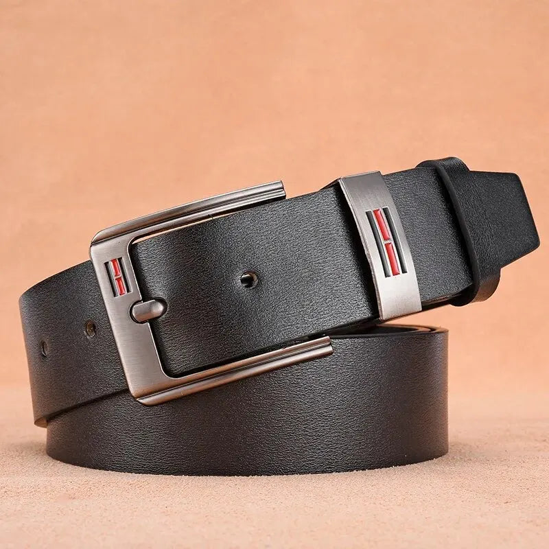 Men's Genuine Leather Belt – Cowskin, Casual & Business, 2024 Fashion