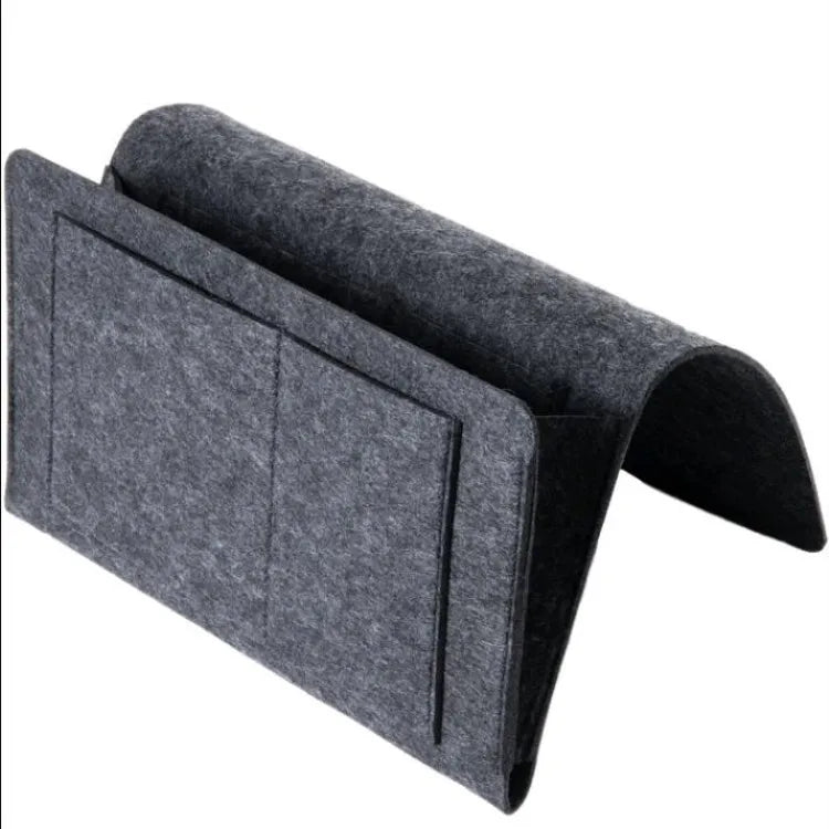 Felt Hanging Storage Bag – Bed/Sofa Organizer for CDs, Magazines, Stationery & More