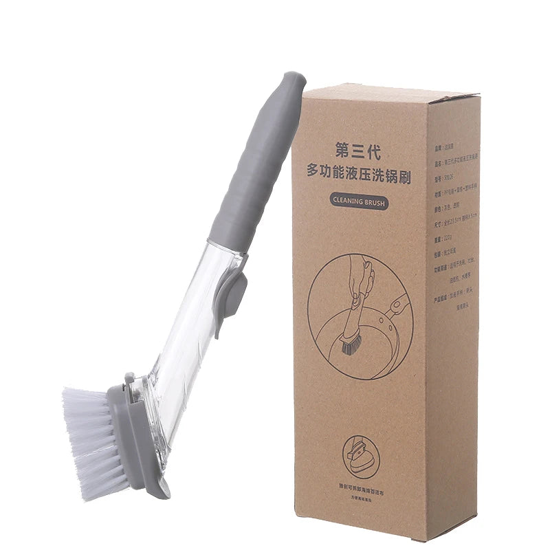 Long Handle Dishwashing Brush with Sponge