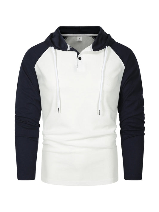 Men's 2024 Cotton Hoodie — Long Sleeve, Quick-Dry, Loose Fit, Casual Workout Pullover