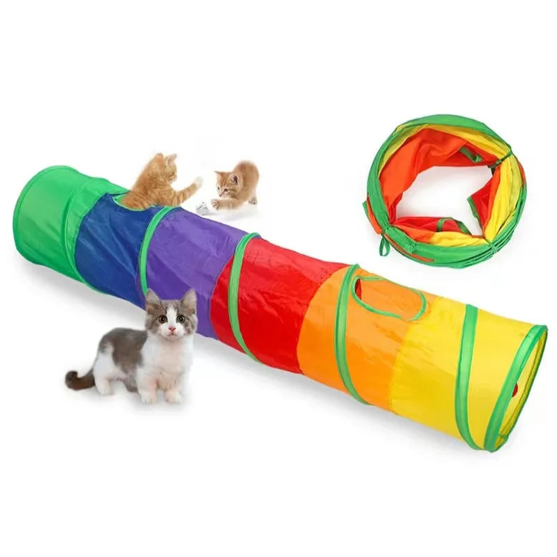 Collapsible Cat Tunnel – Pet Play Tube for Indoor & Outdoor Fun
