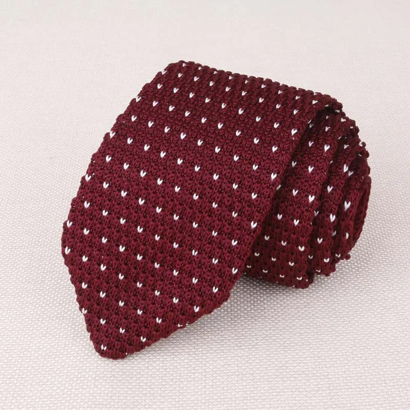 Fashion Knitted Ties for Men & Women – Casual Solid/Striped Narrow Necktie for Business, Wedding, and Daily Wear