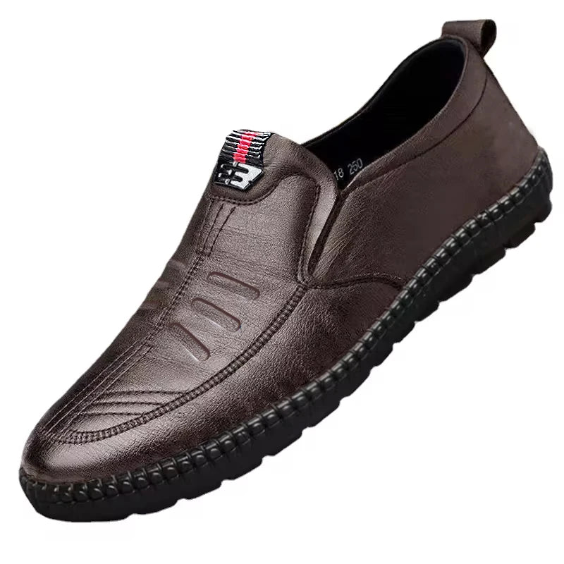 Men’s PU Leather Loafers – Slip-On Casual Shoes for Walking, Driving & Office