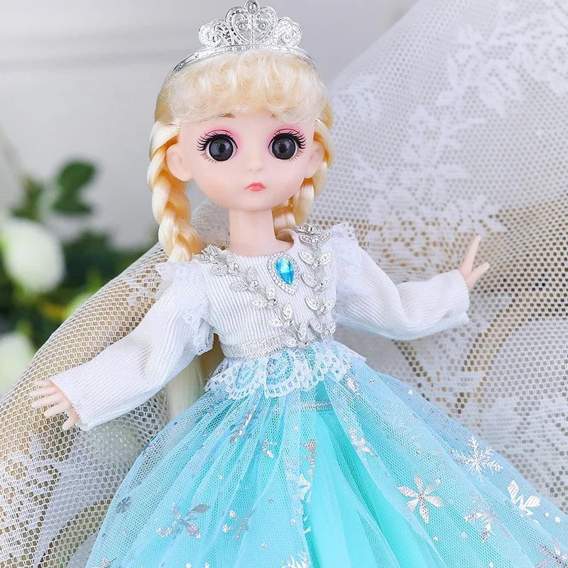 30cm 1/6 BJD Princess Doll – 20 Joints, Dress-Up Toy with Clothes & Shoes