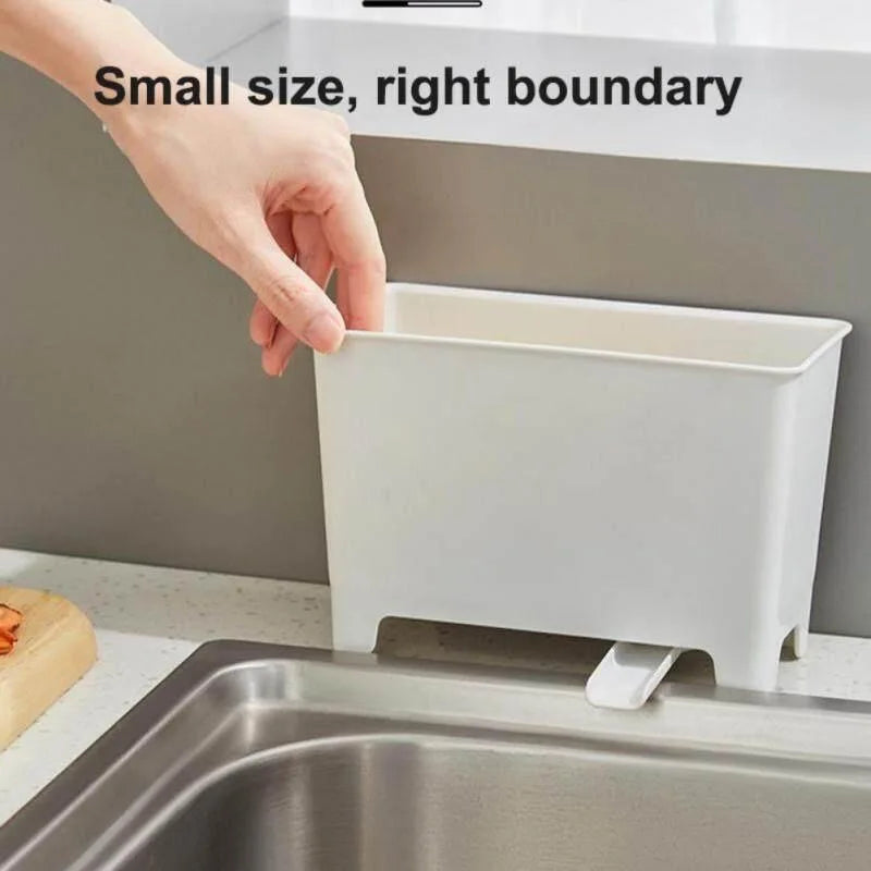 Mini Kitchen Trash Can – Sink Drain Basket with Dry-Wet Separation & Filtration