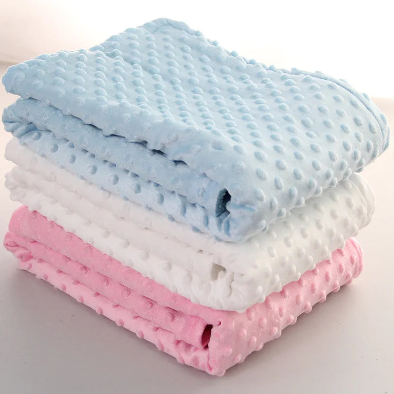 Baby Blanket & Swaddle – Soft Thermal Fleece, Cotton Quilt Wrap for Newborns & Infants