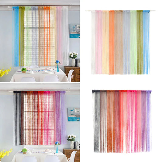 Tassel Thread Curtain 50x200cm – Decorative Panel for Door, Window, or Room Divider