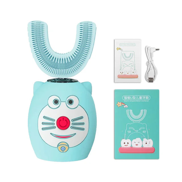 Kids U-Shaped Sonic Electric Toothbrush – 360° USB Rechargeable Cleaner