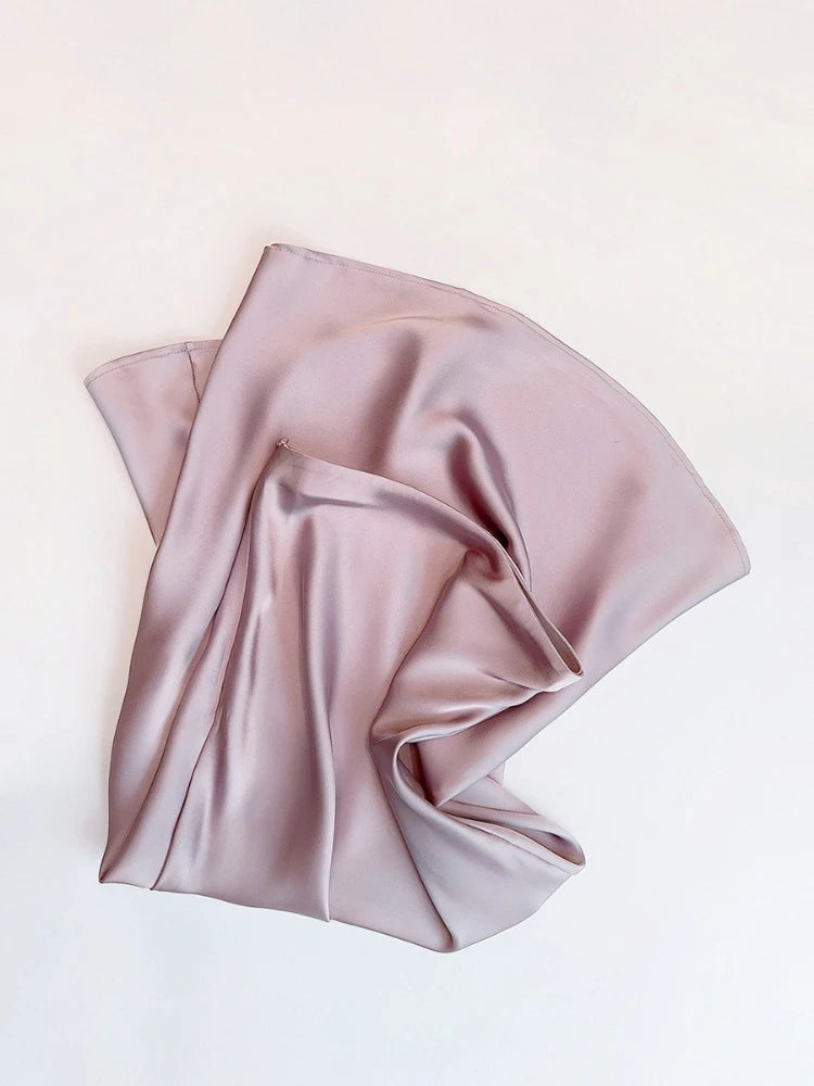 Summer Satin High Waist Fishtail A-Line Skirt for Women