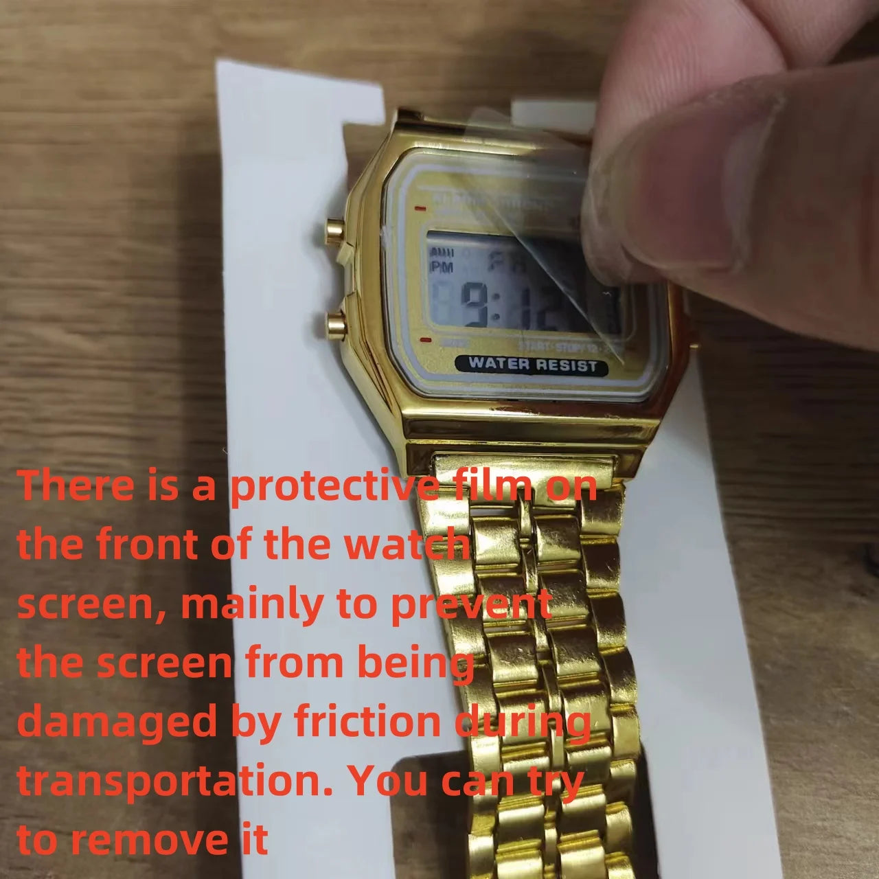 F91W Steel Band LED Digital Watch — Unisex Business & Sports Electronic Clock (Non-Waterproof)