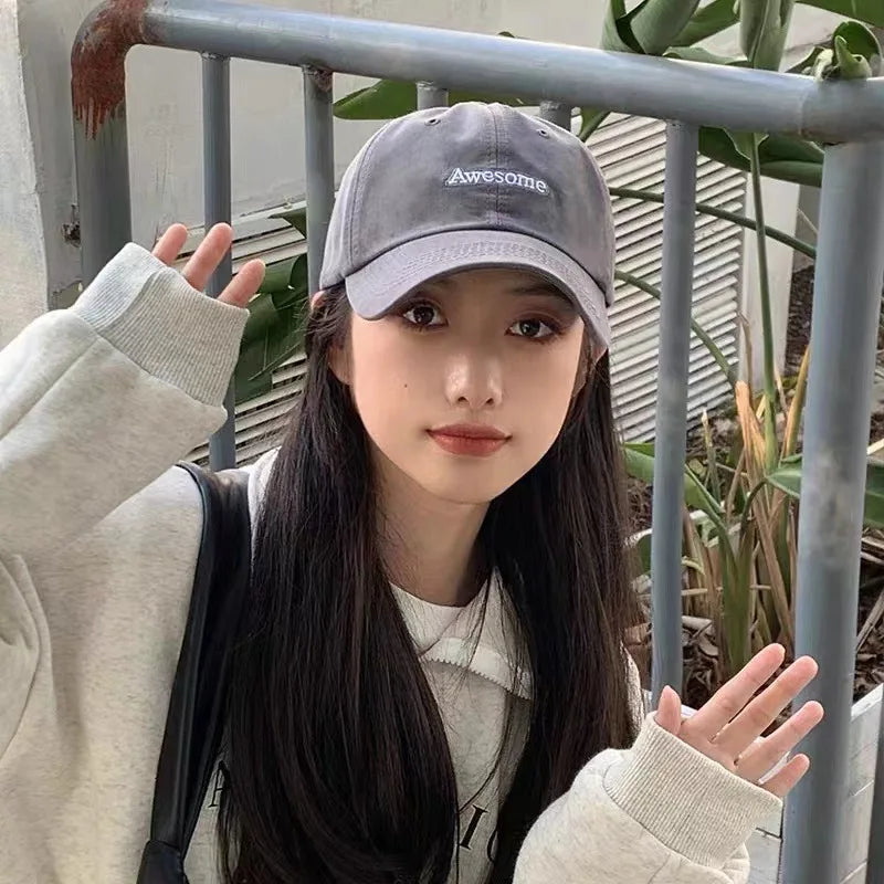 Spring/Autumn Baseball Cap/Hat– Unisex Hip Hop Snapback with Letter Embroidery