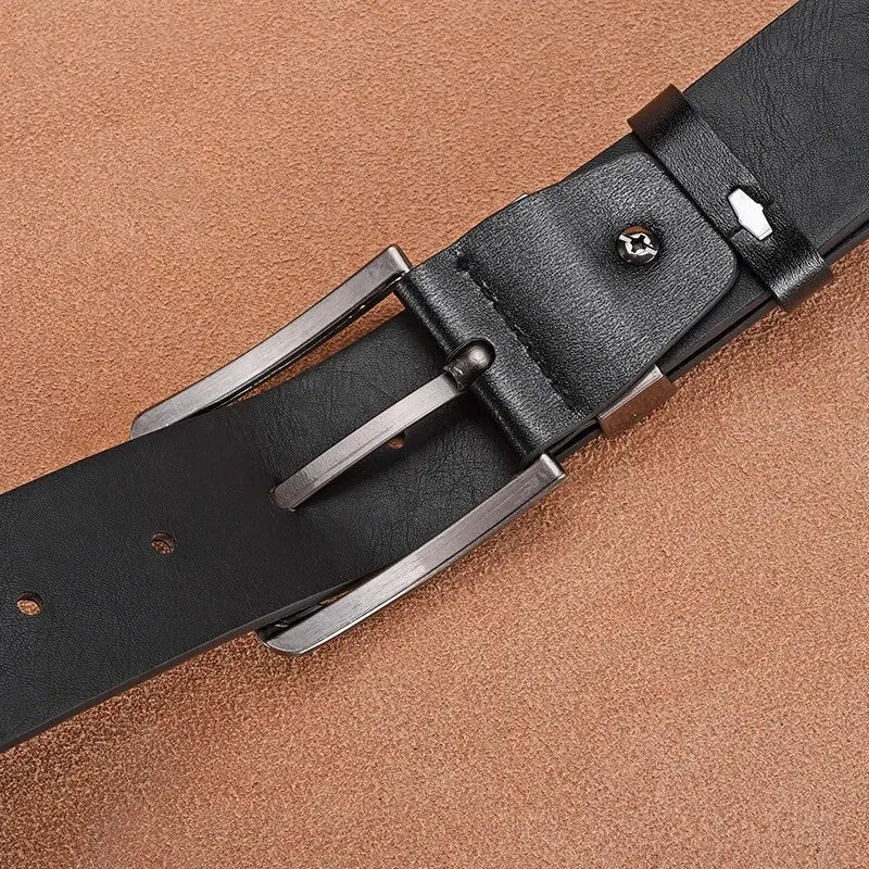 Men's Genuine Leather Belt – Cowskin, Casual & Business, 2024 Fashion