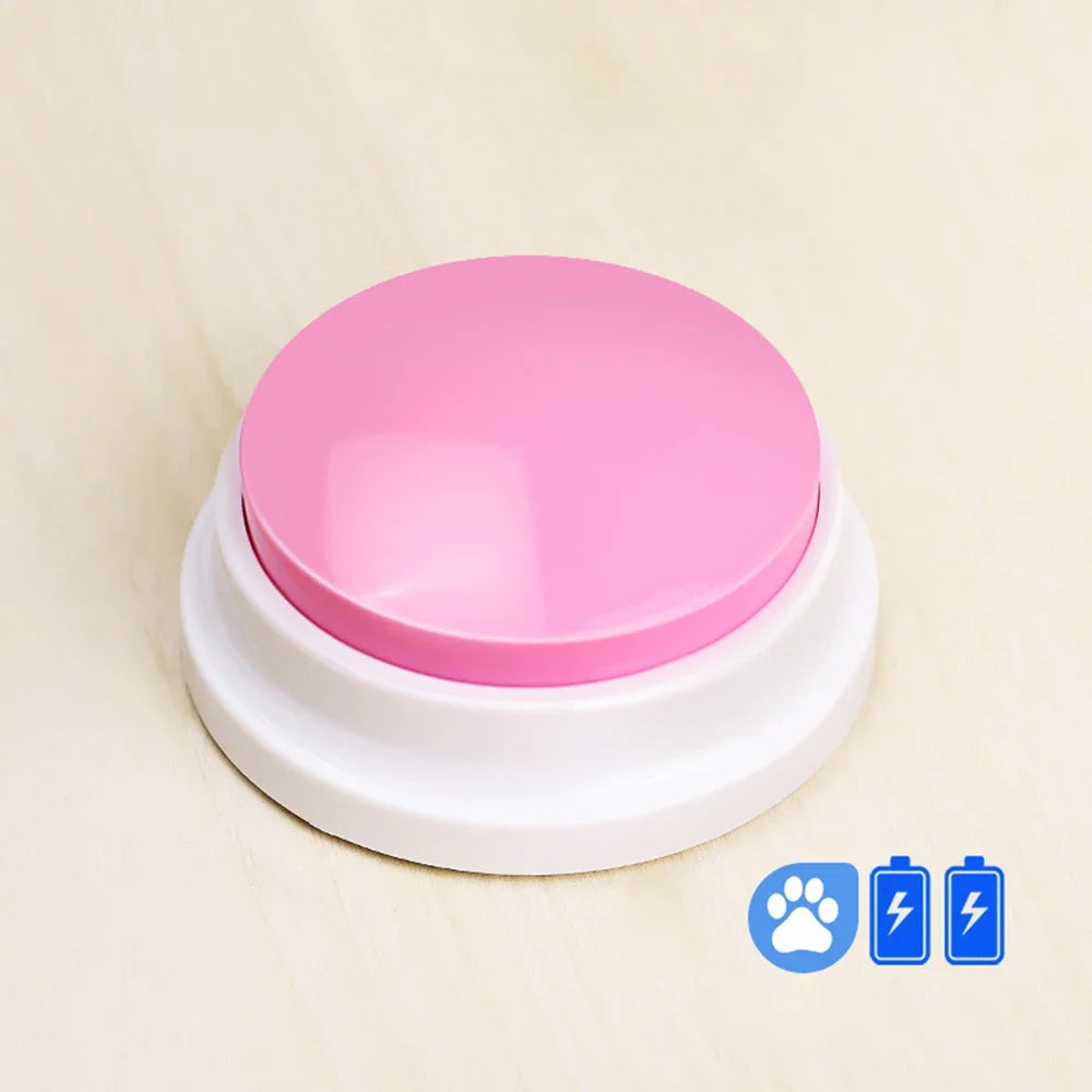 Pet Training Voice Button — Recordable Talking Buzzer Toy for Dogs & Interactive Communication