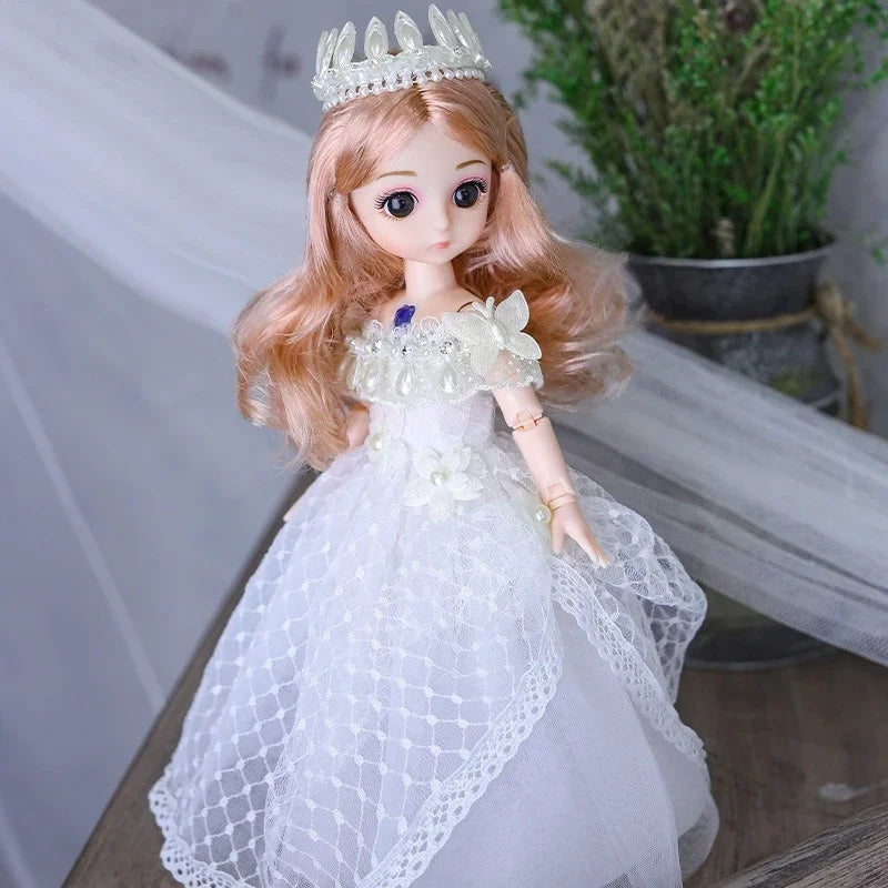 30cm 1/6 BJD Princess Doll – 20 Joints, Dress-Up Toy with Clothes & Shoes
