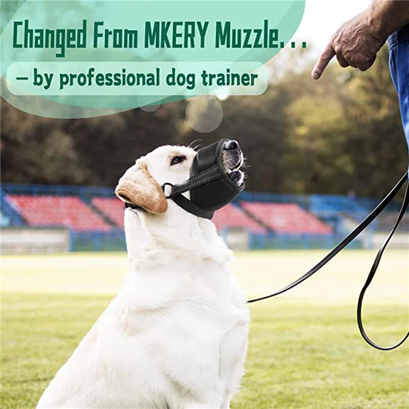 Adjustable Pet Muzzle – Anti-Biting, Barking, and Chewing with Soft Mesh