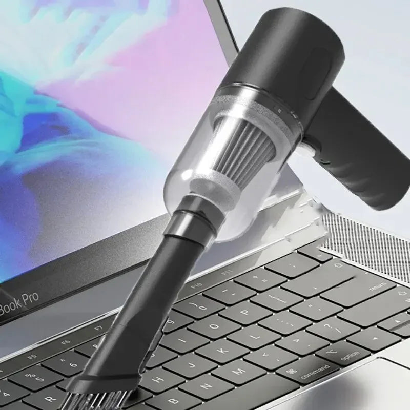 9000Pa Wireless Car Vacuum – USB Rechargeable Mini Cleaner
