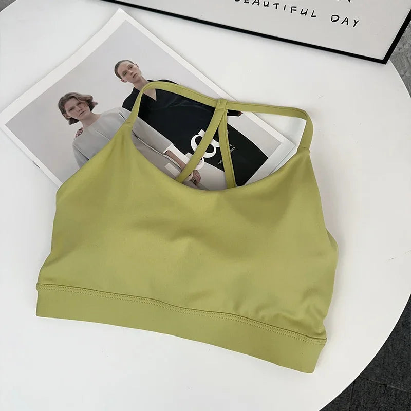 Women’s Sports Bra Top – Shockproof, Quick-Dry Gym Crop for Yoga, Running & Fitness