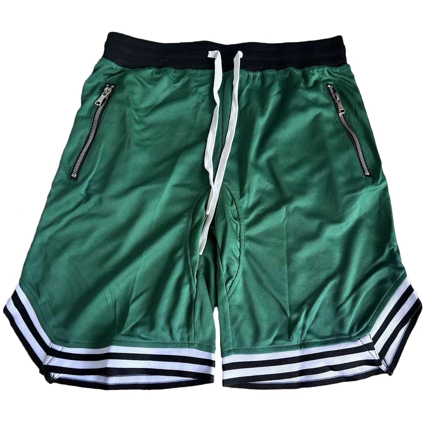 Men's Quick-Dry Sports Shorts – Breathable, Zipper Pockets, Drawstring, Loose Fit