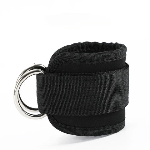 Adjustable Fitness Ankle Straps – D-Ring Support for Leg Workouts & Safety