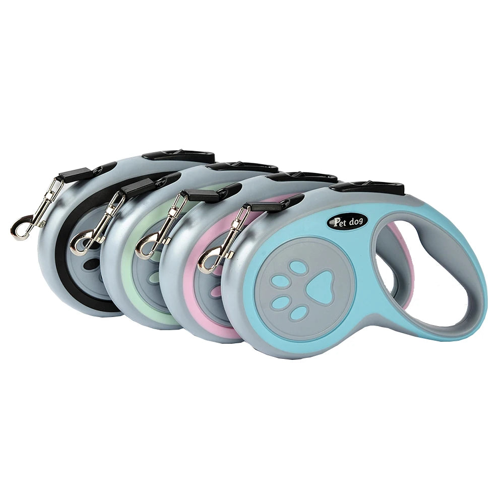 Retractable Dog Leash – 3m/5m Strong Nylon for Small to Large Dogs