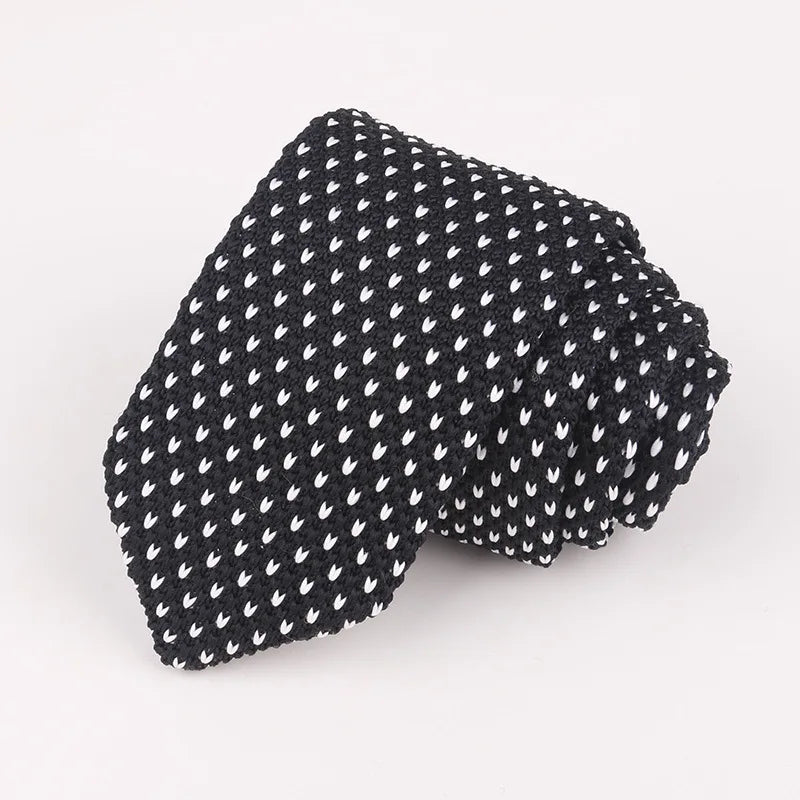 Fashion Knitted Ties for Men & Women – Casual Solid/Striped Narrow Necktie for Business, Wedding, and Daily Wear