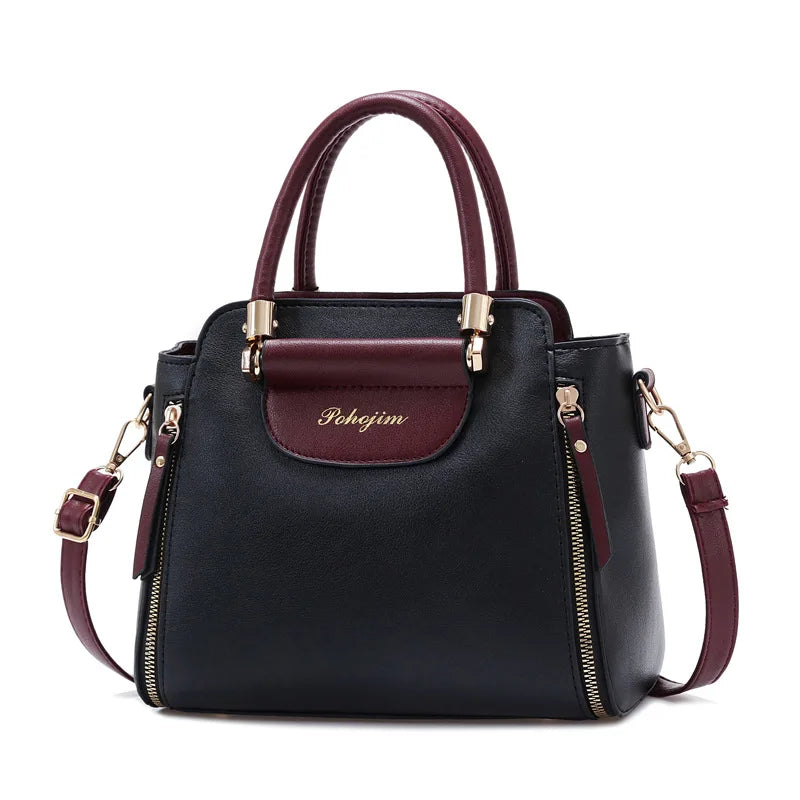 2025 Women’s PU Leather Handbag – Luxury Tote & Crossbody Shoulder Bag