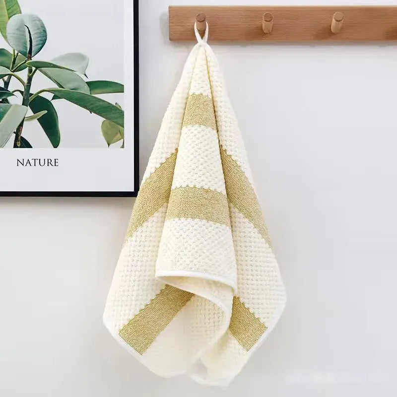Bath Towel – Soft, Absorbent Cotton Washcloth, Solid Color, Multipurpose for Bathroom & Hotel Use