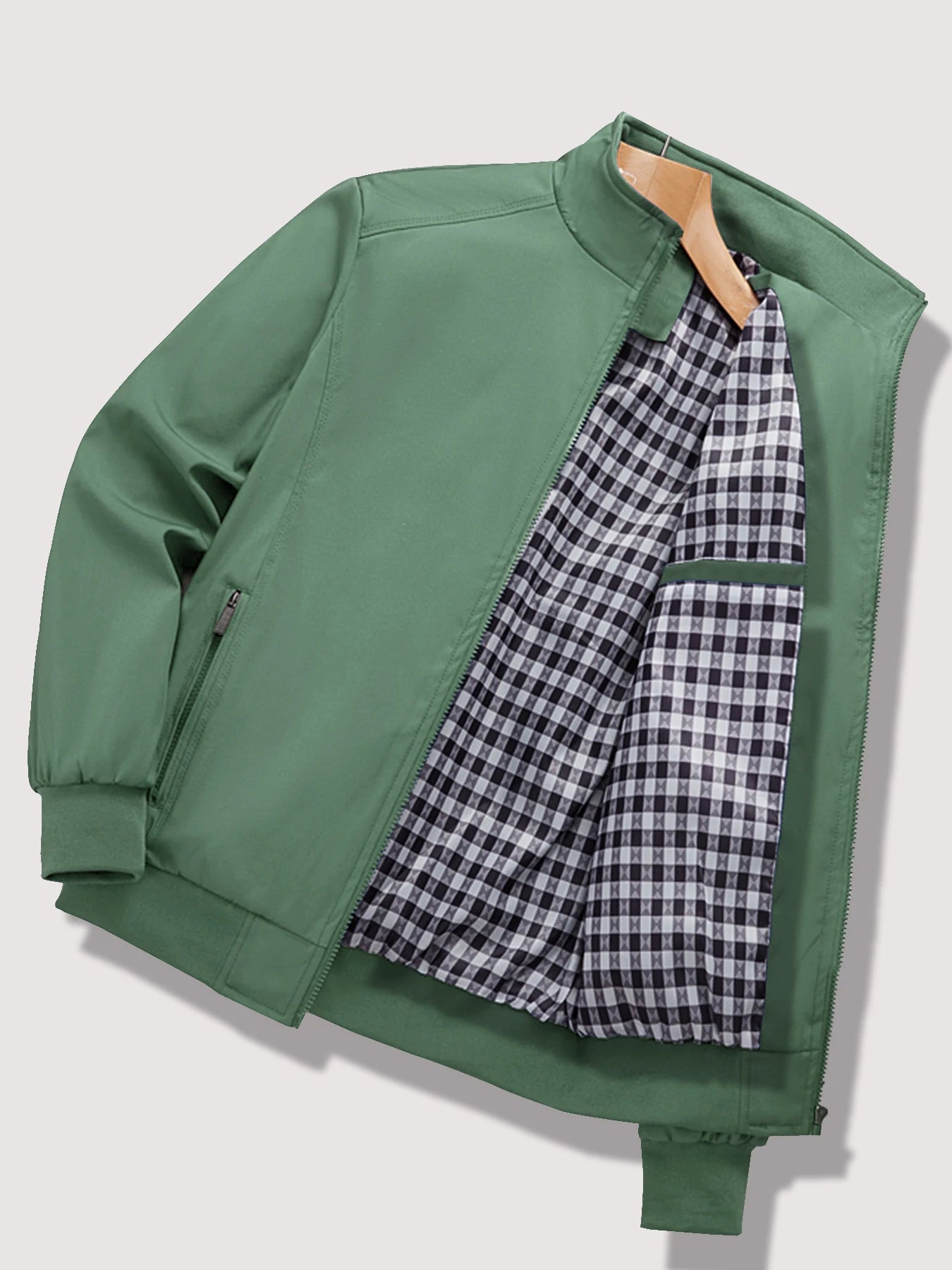 Men's 2024 Spring/Autumn Casual Solid Jacket – Stylish & Easy to Match