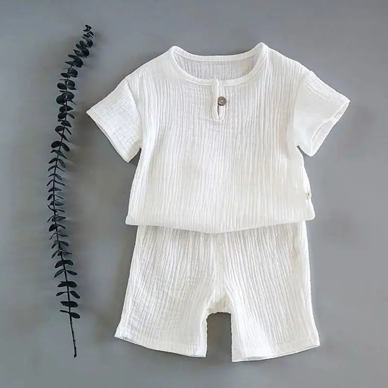 2PCS Baby Girl Clothes Set Summer Kids Outfits Cotton Pajama Suit Toddler Infant Boys Girls Clothing