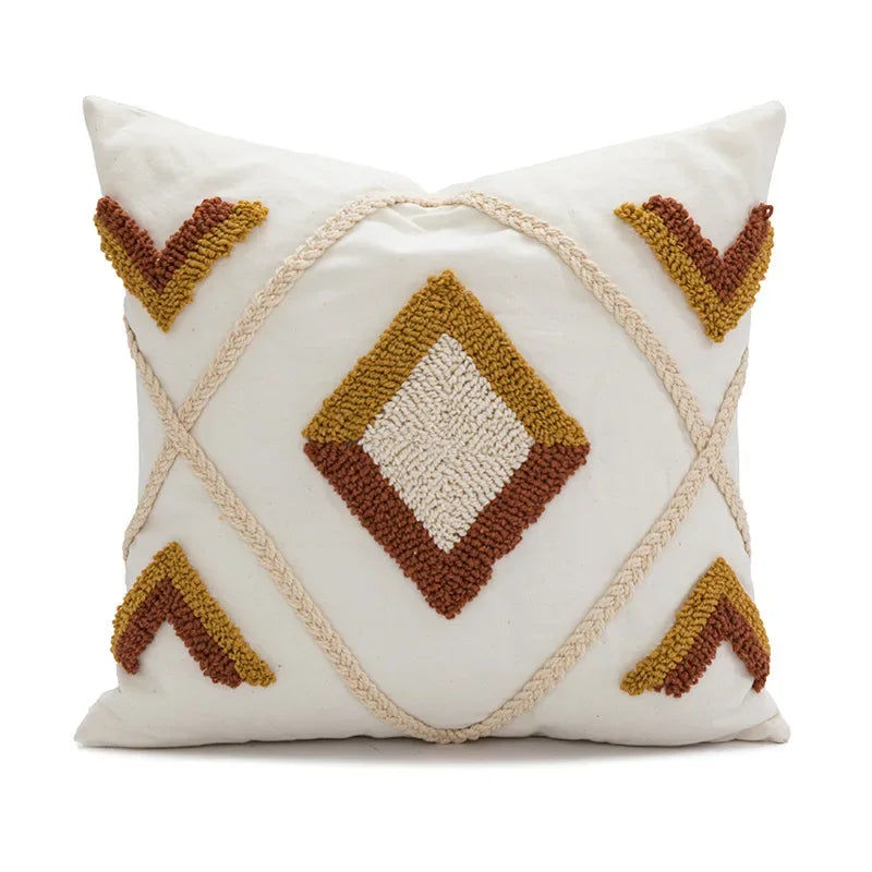 Cotton Embroidered Pillow Cover – Sofa/Home Decor