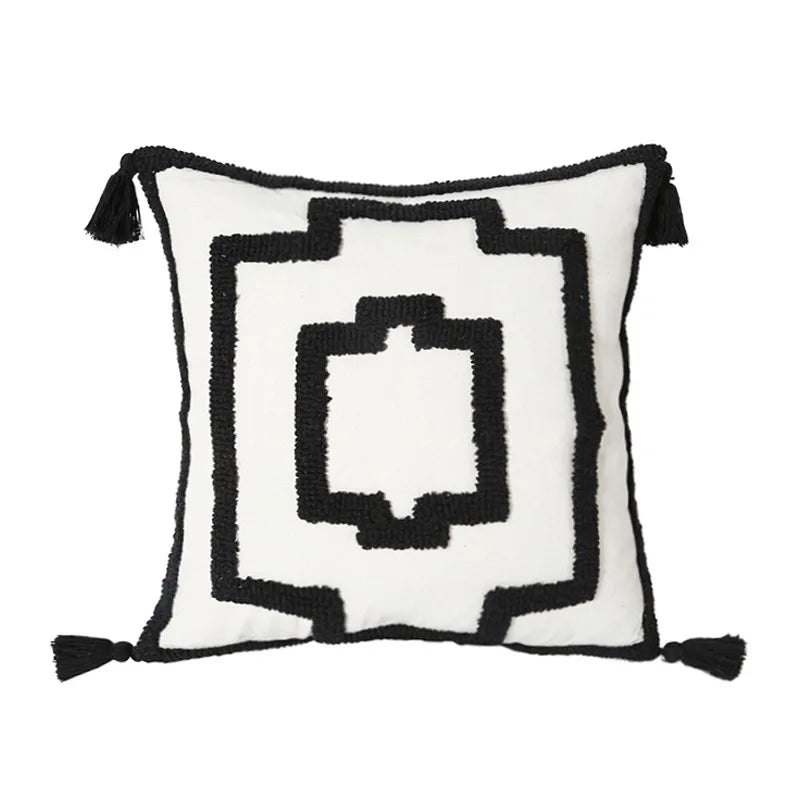 Cotton Embroidered Pillow Cover – Sofa/Home Decor