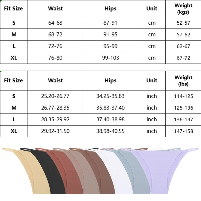 Women's Seamless T-Back Panties – Breathable, Low-Waist, Sexy & Comfy Lingerie