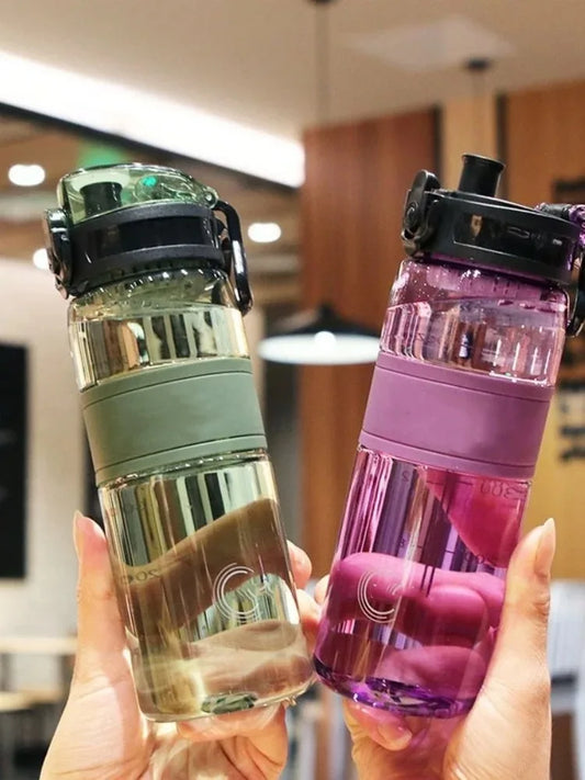 500ml Sports Water Bottle – Portable Leak-Proof Plastic Cup with Tea Filter for Gym, Outdoor & Travel