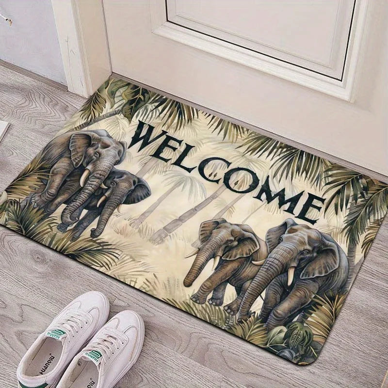 Non-Slip Absorbent Kitchen & Entrance Mat – Retro Rug for Living Room