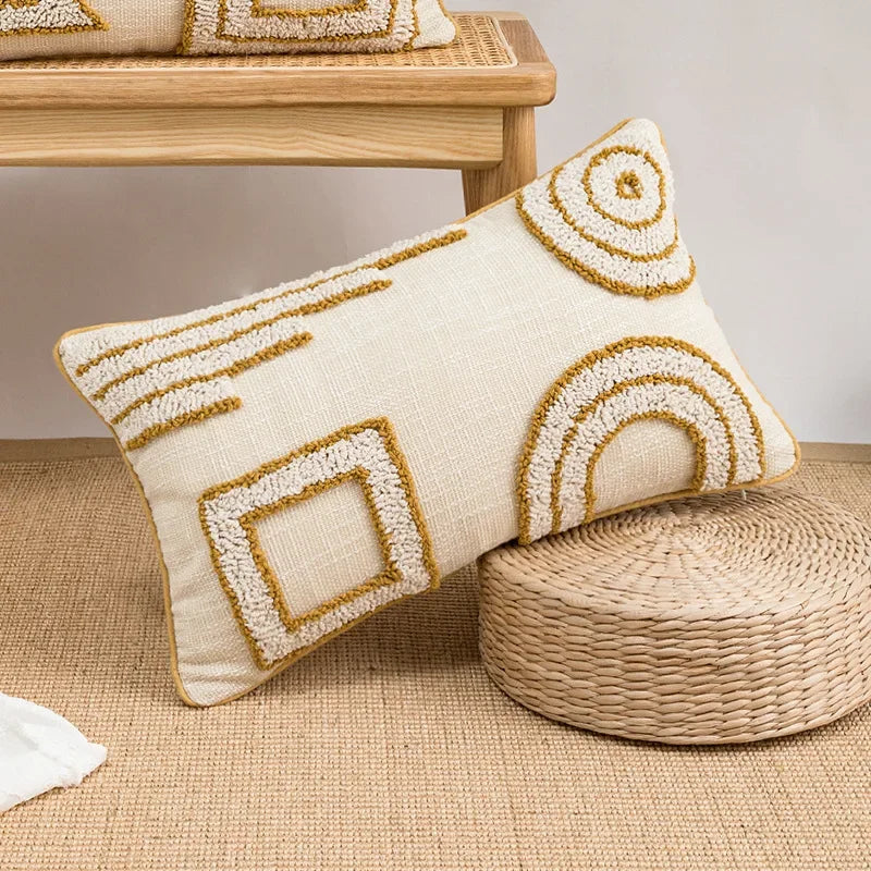 Cotton Embroidered Pillow Cover – Sofa/Home Decor