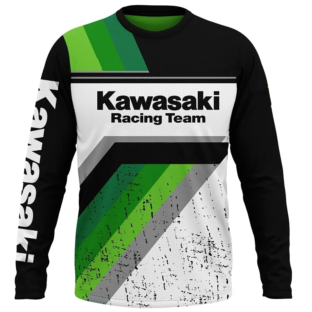 Kawasaki Racing Team Long-Sleeve T-Shirt – Men, Women & Kids | 2024 Sportswear