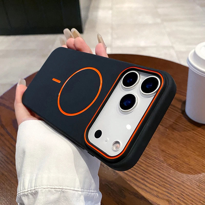 MagSafe Magnetic Wireless Charging Luxury Matte TPU Bumper Phone Case for iPhone 17 / 17 Pro / 17 Pro Max