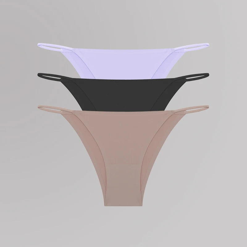 Women's Seamless T-Back Panties – Breathable, Low-Waist, Sexy & Comfy Lingerie
