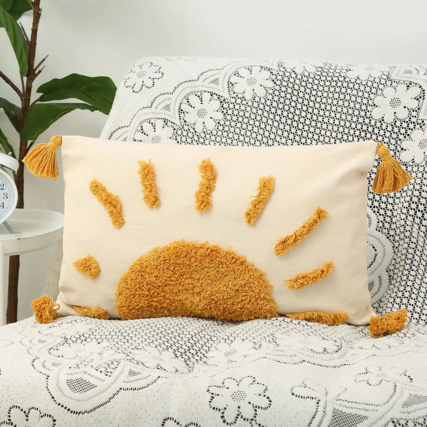 Cotton Embroidered Pillow Cover – Sofa/Home Decor