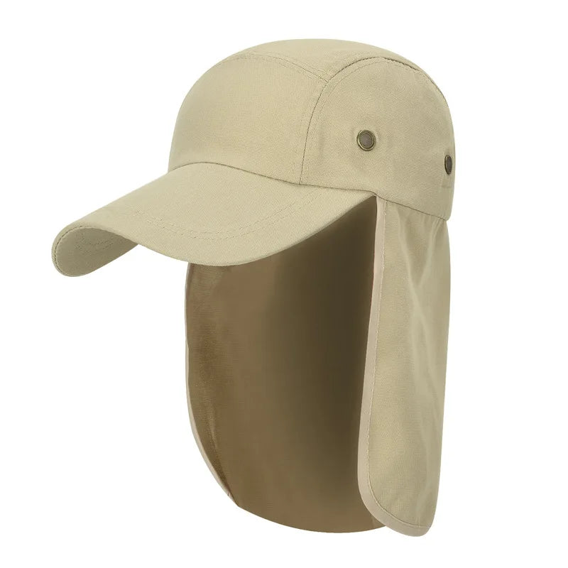 Outdoor Hiking & Fishing Hat – UPF 50+ Sun Protection Cap with Neck Flap for Men & Women