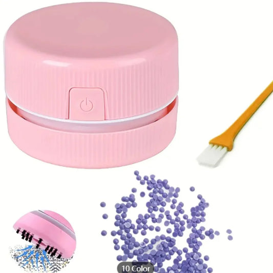 Portable Desktop & Car Vacuum Cleaner – Mini Handheld Table Sweeper