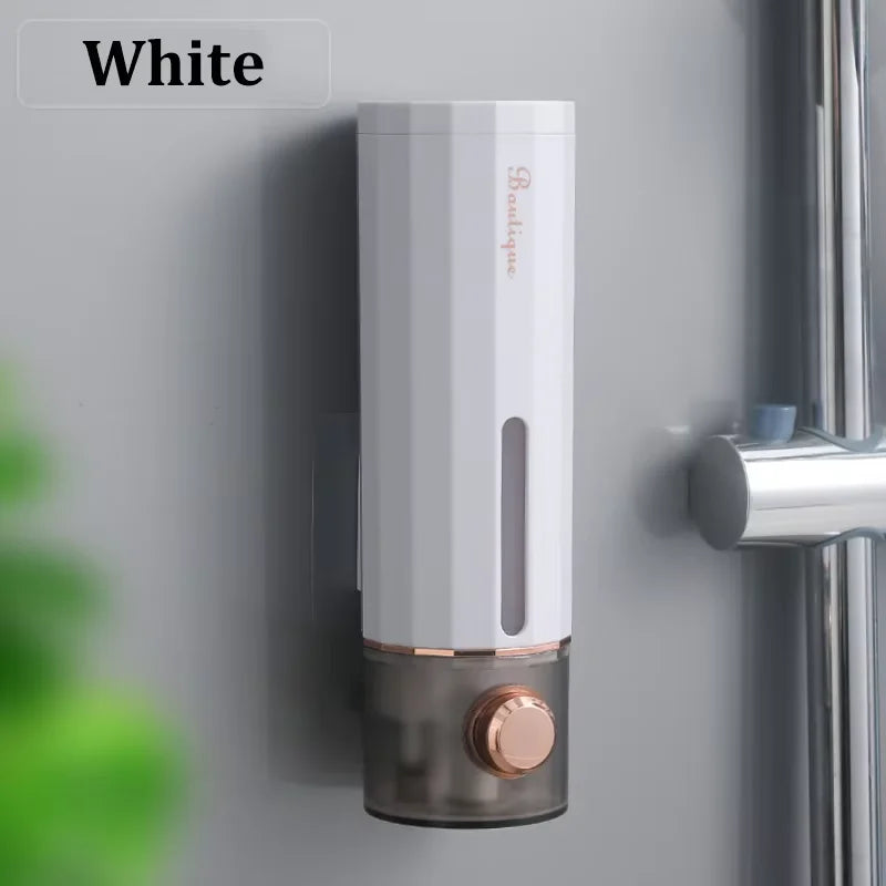 Wall-Mounted Soap & Shampoo Dispenser — Non-Porous ABS Shower Gel Box for Home & Hotel Bathrooms