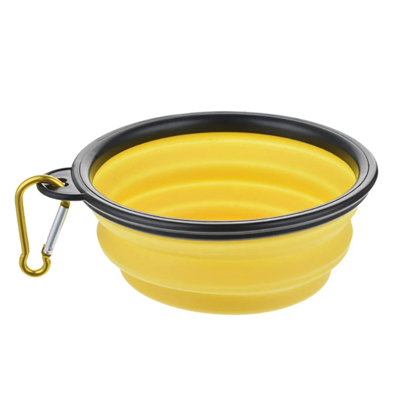 50/1000ml Collapsible Silicone Dog Bowl – Portable Travel Feeder