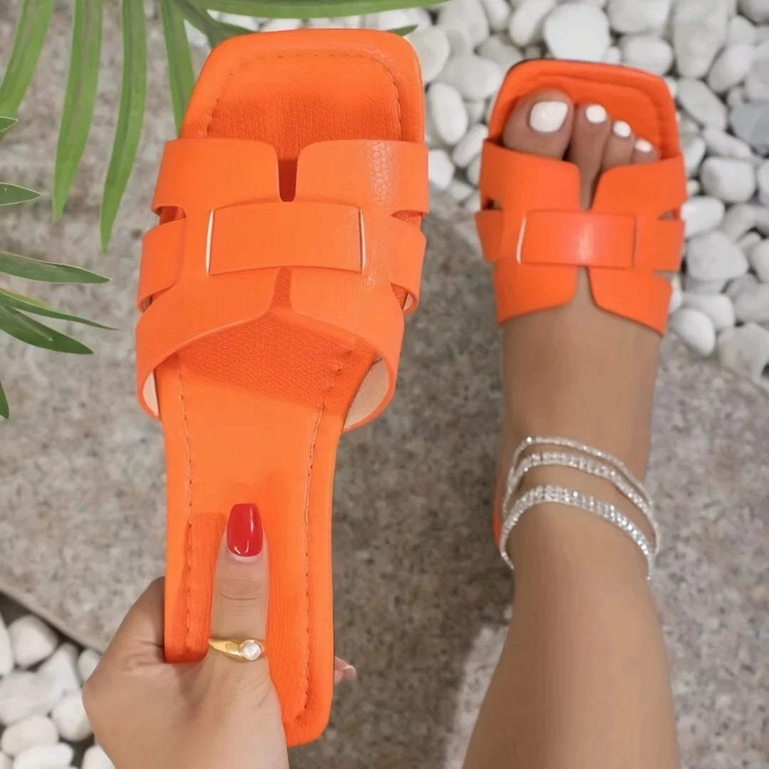 Plus Size Women’s Knitted Sandals – Casual Flat Summer Beach Shoes for Comfort & Style
